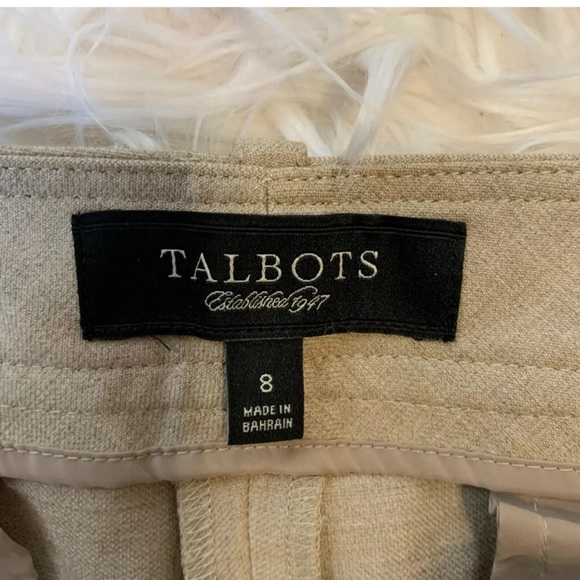 TALBOTS Signature Tan Straight Leg Dress Pants - Picture 3 of 4